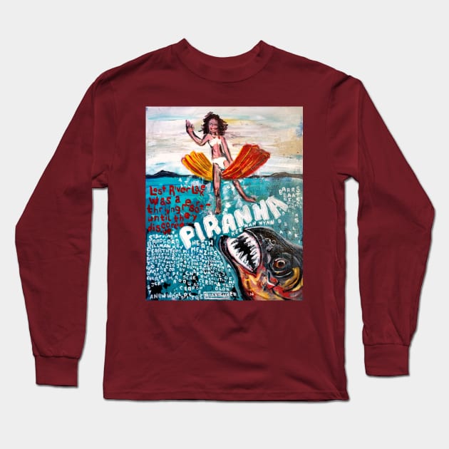 Piranha Long Sleeve T-Shirt by ElSantosWorld